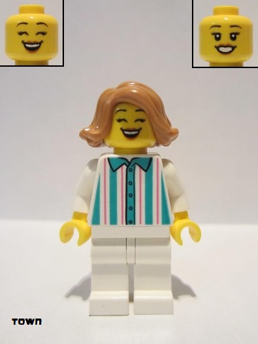 lego 2021 mini figurine twn403 Donut Shop Clerk  