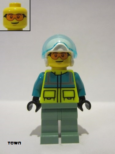 lego 2022 mini figurine cty1344 Rescue Helicopter Pilot