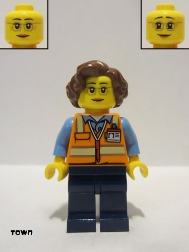 lego 2022 mini figurine cty1396 School Bus Driver