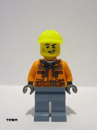 lego 2022 mini figurine cty1465 Train Worker