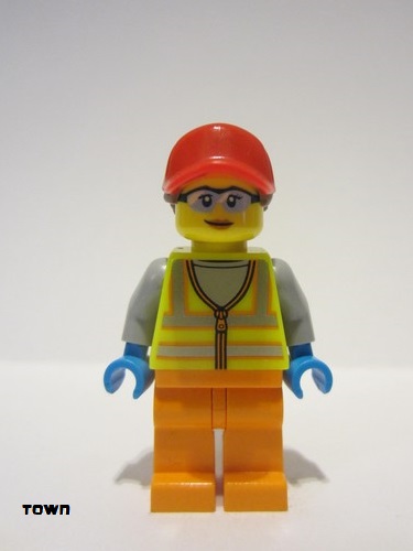 lego 2022 mini figurine cty1467 Reach Stacker Driver