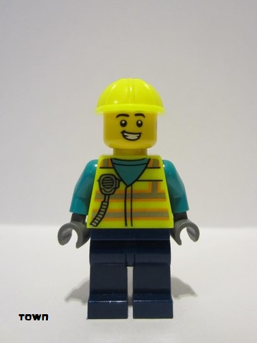 lego 2022 mini figurine cty1490 Utility Truck Driver