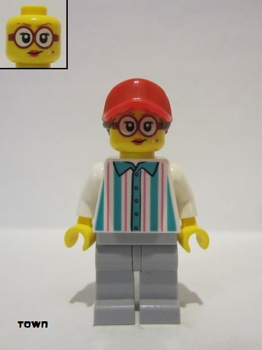 lego 2022 mini figurine twn434 Pretzel Vendor  