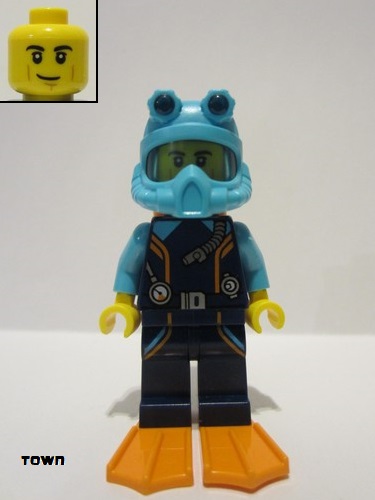 lego 2023 mini figurine cty1609 Arctic Explorer Diver