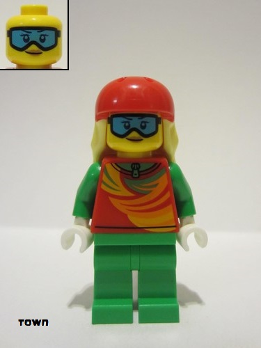 lego 2023 mini figurine cty1638 Skier