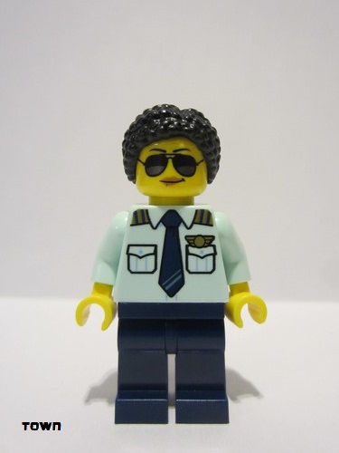 lego 2023 mini figurine cty1678 Passenger Plane Pilot