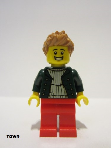 lego 2023 mini figurine twn458 Pizza Delivery Driver  
