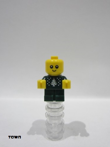 lego 2024 mini figurine cty1823 Baby Dark Green Holiday Sweater 