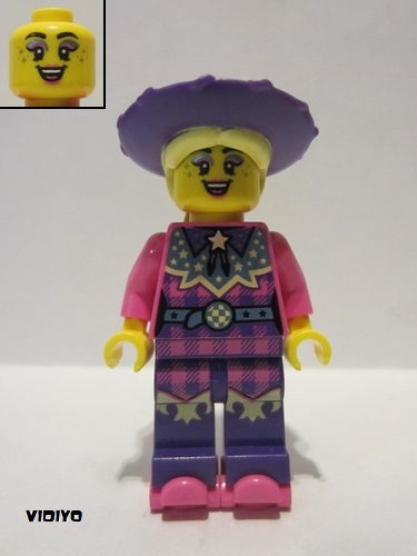 lego 2021 mini figurine vid039 Discowgirl Guitarist  