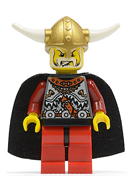 lego 2005 mini figurine vik005 Viking Warrior 5a Black Cape 