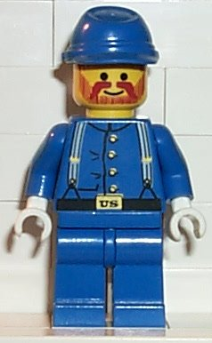 lego 1996 mini figurine ww005 Cavalry Soldier  