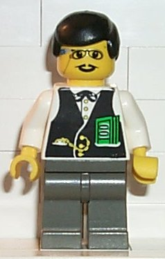 lego 1996 mini figurine ww020 Banker  