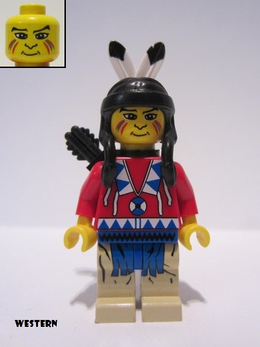 lego 1997 mini figurine ww014 Indian