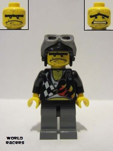 lego 2010 mini figurine wr006 Backyard Blaster 2 Bubba Blaster - Aviator Cap 