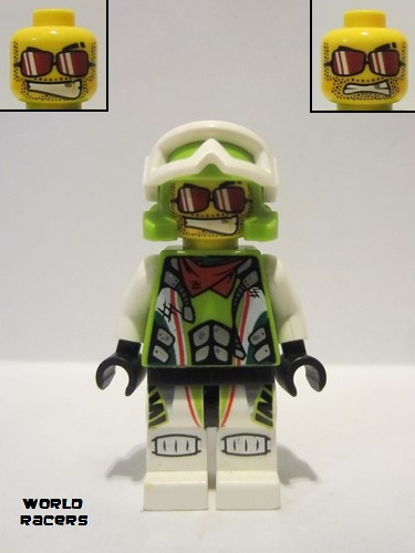 lego 2010 mini figurine wr020 Team X-treme Daredevil 3 MAX-treme - Wrap Helmet 