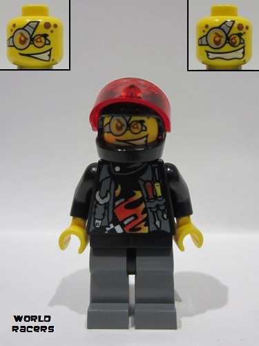 lego 2010 mini figurine wr024 Backyard Blaster 3 Billy Bob Blaster - Standard Helmet 