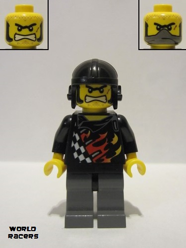 lego 2010 mini figurine wr025 Backyard Blaster 1 Bart Blaster - Aviator Cap 