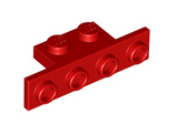 Red Bracket 1 x 2 - 1 x 4