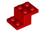 Red Bracket 3 x 2 x 1 1/3 with Bottom Stud Holder