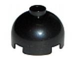 Black Brick, Round 2 x 2 Dome Top