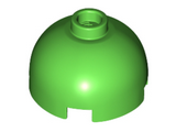 Bright Green Brick, Round 2 x 2 Dome Top