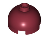 Dark Red Brick, Round 2 x 2 Dome Top