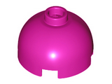 Magenta Brick, Round 2 x 2 Dome Top