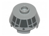 Light Bluish Gray Cone 2 x 2 Truncated with Dark Bluish Gray Millennium Falcon Cockpit on Side Pattern