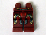 Dark Red Hips and Legs with Iron Man Gold and Silver Knee Plates and Belt Pattern