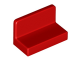 Red Panel 1 x 2 x 1 with Rounded Corners