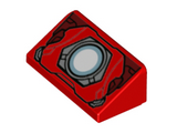 Red Slope 30 1 x 2 x 2/3 with Arc Reactor Pattern