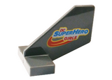 Dark Bluish Gray Tail Shuttle, Small with 'DC SUPER HERO GIRLS' Pattern