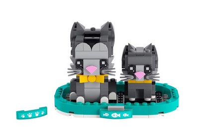 lego 2021 set 40441 Kitten [#121] & Shorthair Cat [#120] Les chats à poil court [#120] [#121]