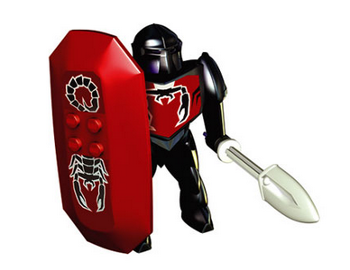 lego 2005 set 4942 Plastic Figure - Shadow Knight (Nestle Promotional) 