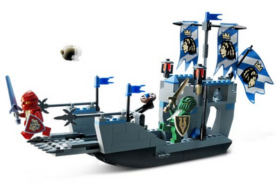 lego 2005 set 8801 Knights' Attack Barge 