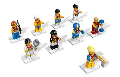 lego 2012 set 8909 Team GB Minifigures Figurines de l'équipe GB