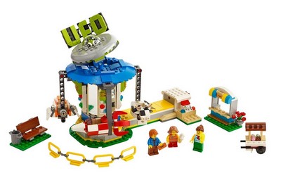 lego 2019 set 31095 Fairground Carousel Le manège de la fête foraine