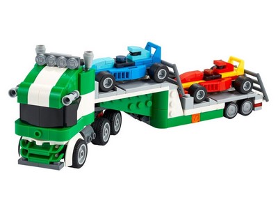 lego 2021 set 31113 Race Car Transporter Le transporteur de voitures de course