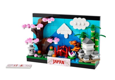 lego 2024 set 40713 Japan Postcard Carte postale du Japon