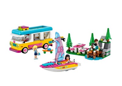 lego 2021 set 41681 Forest Camper Van And Sailboat Le camping-car et le voilier de la forêt