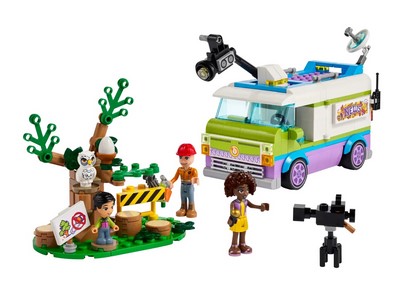 lego 2023 set 41749 Newsroom Van