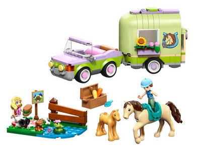 lego 2026 set 42695 Horse Baby Foal Trailer La remorque du cheval et du poulain