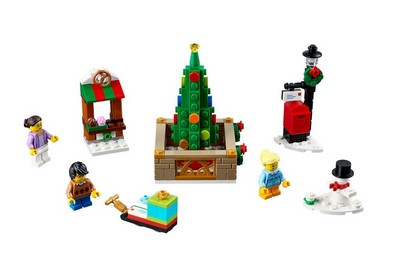 lego 2017 set 40263 Christmas Town Square 