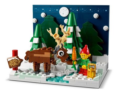 lego 2021 set 40484  Santa's Front Yard Le jardin du Père Noël