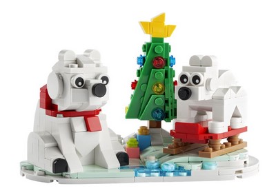 lego 2022 set 40571 Wintertime Polar Bears Les ours blancs en hiver