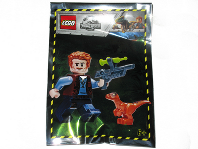 lego 2019 set 121904 Owen with Baby Raptor foil pack Owen avec un bébé Raptor