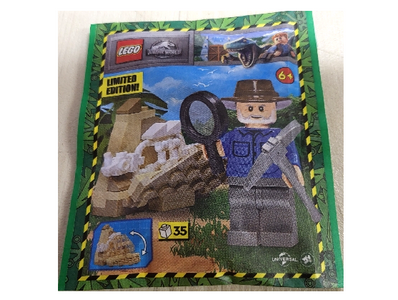 lego 2023 set 122334 Alan with Dino Skeleton paper bag Alan avec un squelette de dinosaure