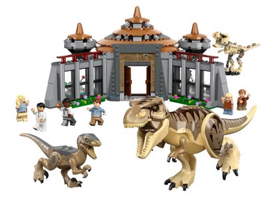 lego 2023 set 76961 Visitor Center : T-rex and Raptor Attack