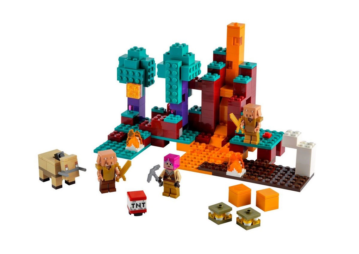 Sets LEGO - Minecraft - 21168 - The Warped Forest | Minifig-pictures.be