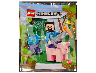 lego 2021 set 662101 Steve, Zombie and Pig foil pack